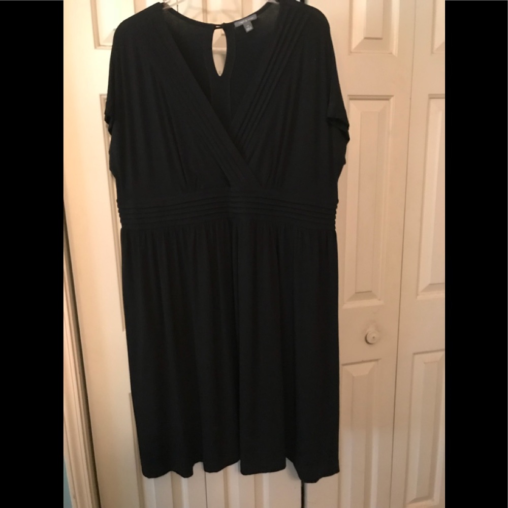 Comfy black knit dress